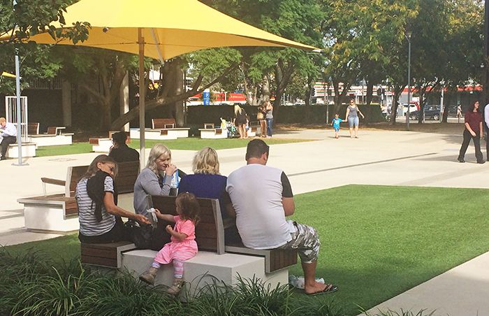 The community enjoying the space. Photo: Karin Schicht, Penrith City Council.