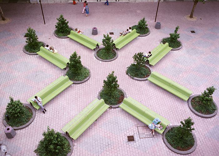 City Walk, Canberra, experimenting with social seating.