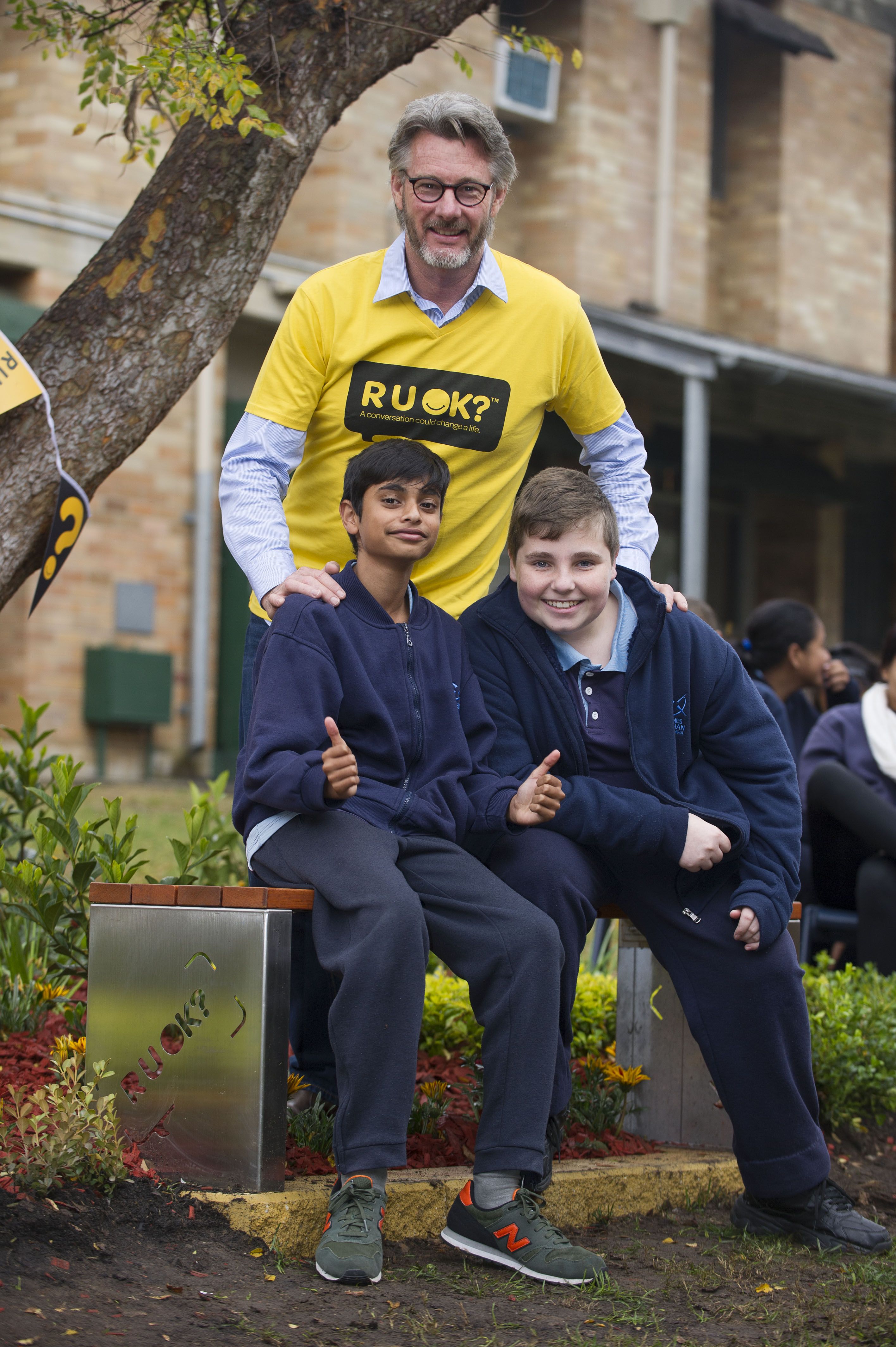 Barry DuBois and students