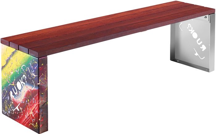 Painted R U OK Bench