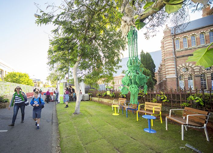 Street Furniture Australia, Forum, Ekka, Green The Street