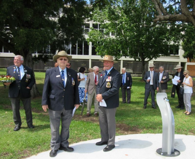 Veterans rededicate Taree's new memorial fountain