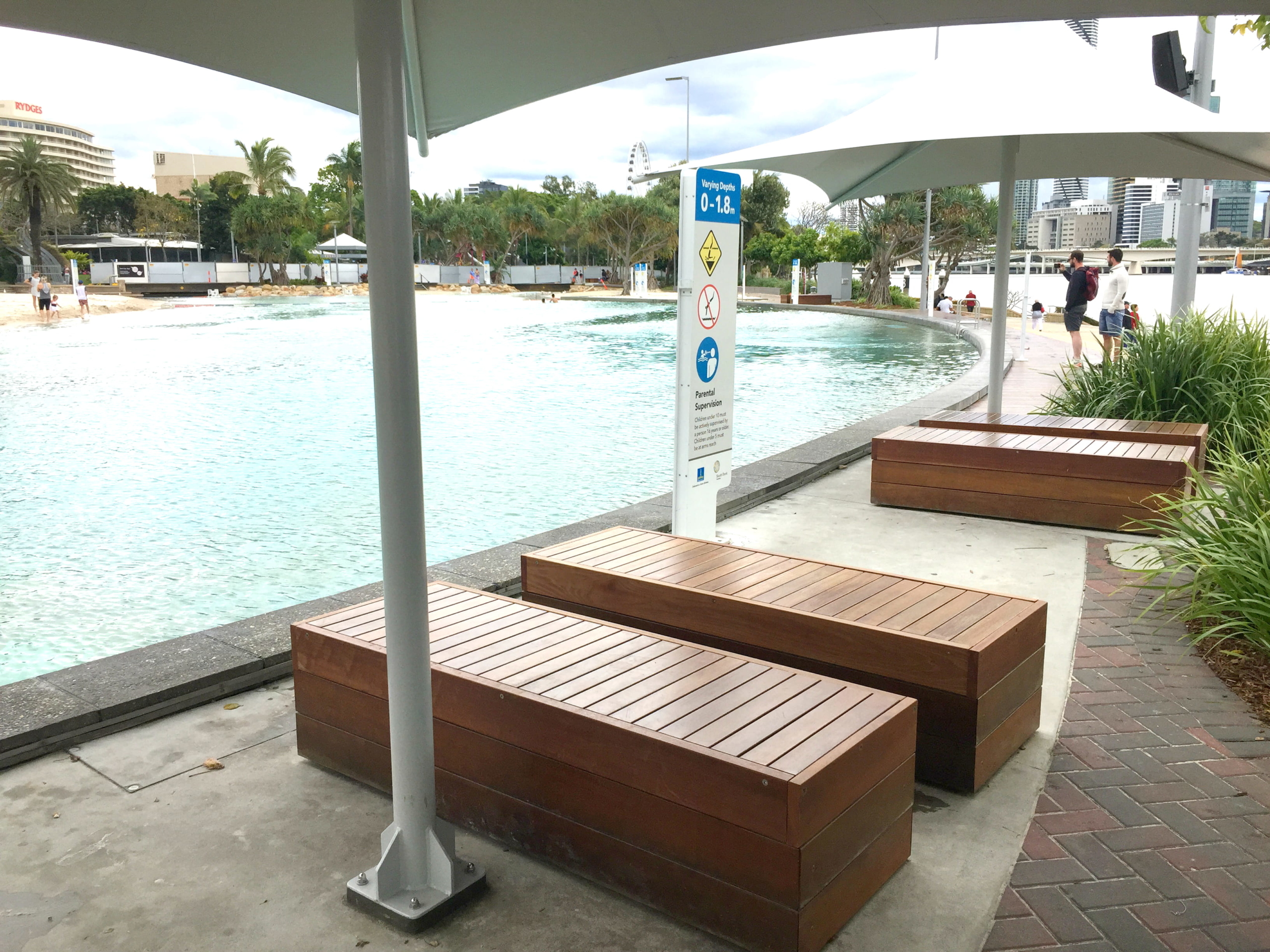 Streets Beach, South Bank Parklands - Street Furniture Australia