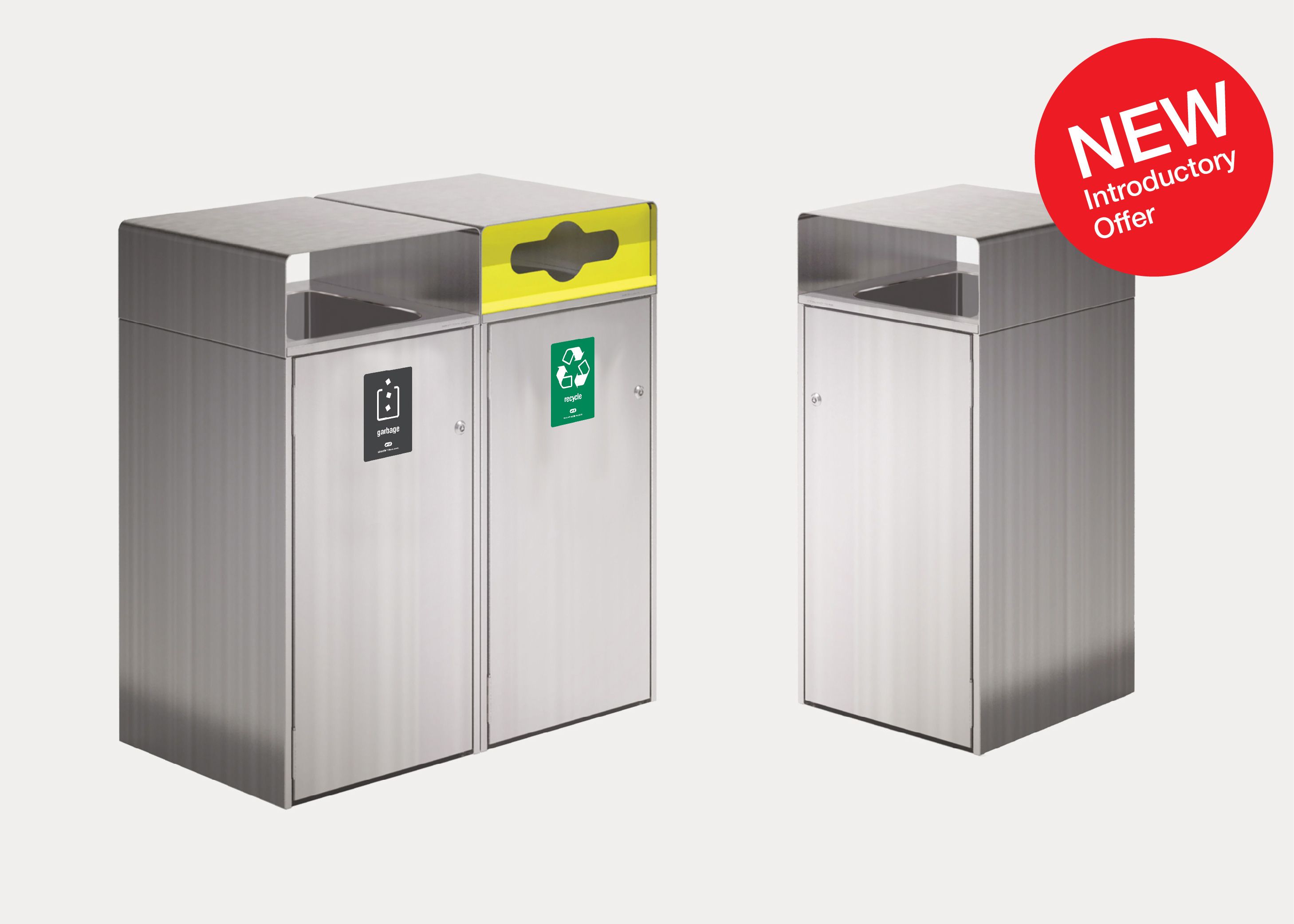 Escola Bin Enclosure by Street Furniture Australia