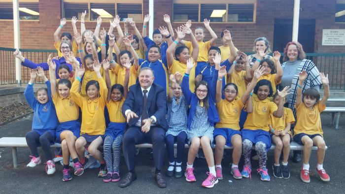 Marrickville Public School celebrates with Anthony Albanese MP