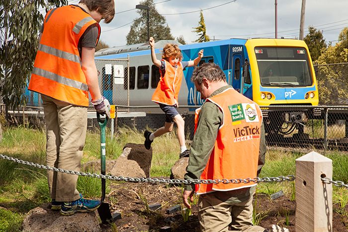 Beautifying the path to commute. Merri Station. Photo: Marie Contraire Photography.