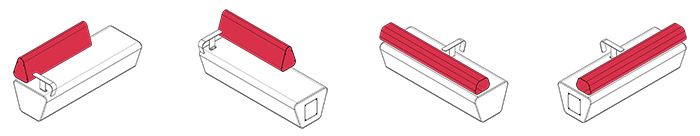 Two iterations: line drawings of the Nunawading custom seats.