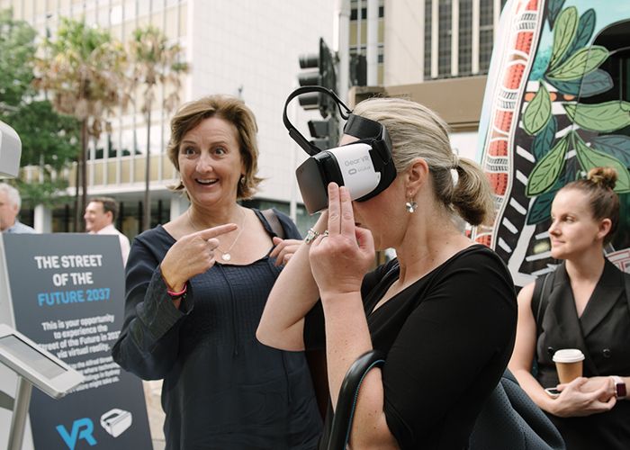 Virtual reality envisioning the future of Circular Quay. Photo: WE-EF.