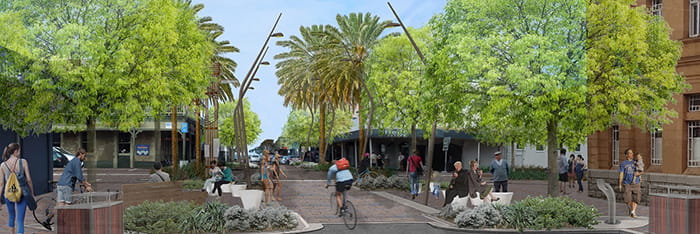 Victor Harbor Mainstreet Precinct upgrade concept, by WAX Design.