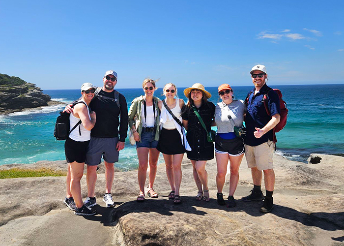 US landscape architects visit the iconic Bondi Beach.