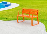 Linea Seat (LIS10, 1200) in Sensation Orange.