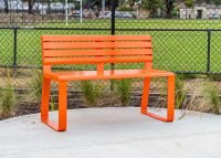 Linea Seat (LIS10, 1200) in Sensation Orange.