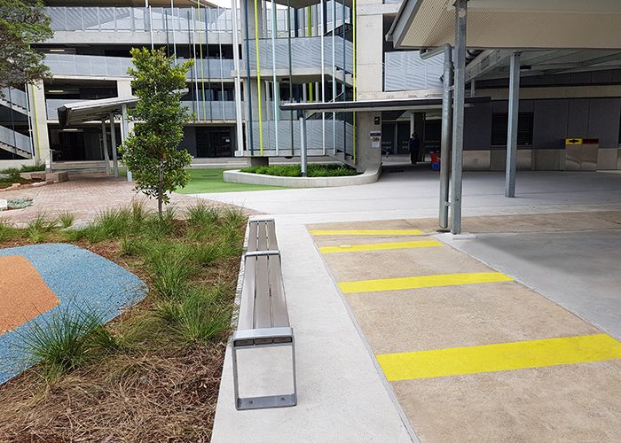 Tailored benches for the upgraded Homebush West campus.