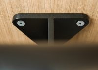 Aero Leaning Rail (AR1) wall fixed, powder coated in Night Sky.