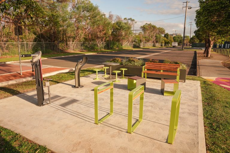 Linea Bicycle Stand, Arqua Drinking Fountain, Linea Cube, Linea Seat, Frame Planter.