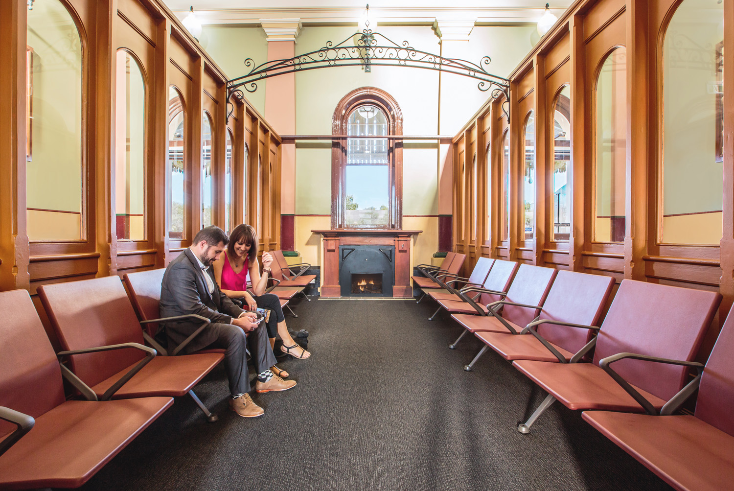 Termini is an easy place to rest. Standard colour Terracotta complements the heritage interiors.