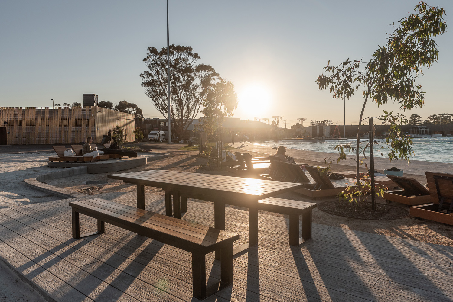 Custom table setting for URBNSURF Melbourne.