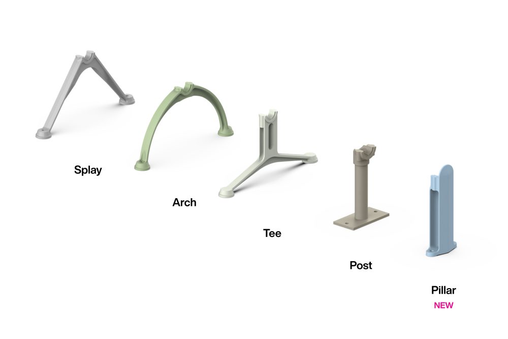 Pillar Leg - Street Furniture Australia Furniture Leg