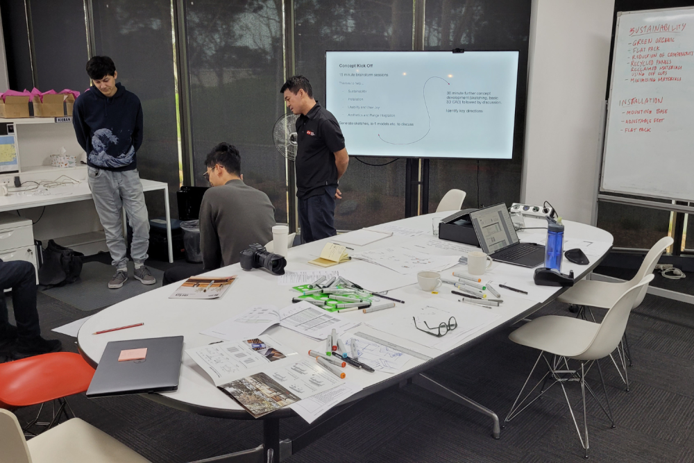 Concept Kick Off - Street Furniture Australia Aria Bin